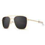 Men's Polarized Aviator Sunglasses - Military Style