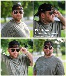 Men's Polarized Aviator Sunglasses - Military Style