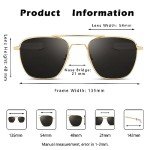 Men's Polarized Aviator Sunglasses - Military Style