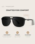 WearMe Pro - Square Polarized Men's Sunglasses