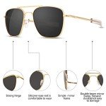 Men's Polarized Aviator Sunglasses - Military Style