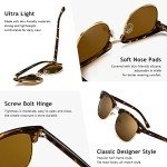 SUNGait Retro Semi-Rimless 80s Sunglasses 3016