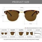 SUNGait Retro Semi-Rimless 80s Sunglasses 3016