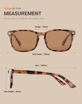 TIJN Tortoiseshell Polarized Sunglasses - UV Protection
