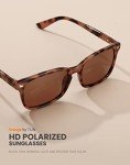 TIJN Tortoiseshell Polarized Sunglasses - UV Protection