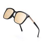 Oversized Mirrored Polarized Sunglasses for Women