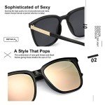 Oversized Mirrored Polarized Sunglasses for Women