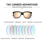 Oversized Mirrored Polarized Sunglasses for Women