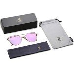 SOJOS Women's Cat Eye Designer Sunglasses - Gold/Purple