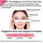 Oversized Mirrored Polarized Sunglasses for Women