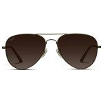 Polarized Pilot Classic Aviator Sunglasses - Brown