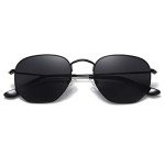 Polarized Hexagon Sunglasses with UV400 Protection