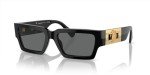 Versace Black Frame Sunglasses with Dark Grey Lenses