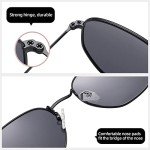 Polarized Hexagon Sunglasses with UV400 Protection