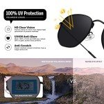 Polarized Hexagon Sunglasses with UV400 Protection