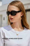 FEISEDY Women’s Oversized Polarized Square Sunglasses