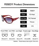 FEISEDY Women’s Oversized Polarized Square Sunglasses