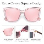 Trendy Polarized Cat Eye Sunglasses for Women