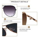 Andwood Oversized Aviator Sunglasses for All