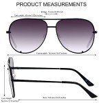 Andwood Oversized Aviator Sunglasses for All