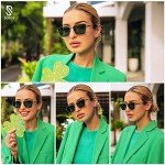 Trendy Polarized Cat Eye Sunglasses for Women