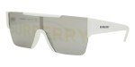 Burberry Rectangle Sunglasses with Silver Logo
