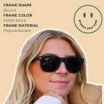 ShadyVEU Super Dark Round UV Protection Sunglasses