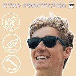 ShadyVEU Super Dark Round UV Protection Sunglasses