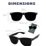 ShadyVEU Super Dark Round UV Protection Sunglasses