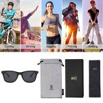 SOJOS Polarized TR90 Sports Sunglasses - Black/Grey