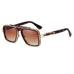 Trendy Retro 70s Square Metal Sunglasses