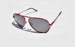 Revo Metro Polarized Aviator Sunglasses - Firecracker Red