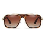 Trendy Retro 70s Square Metal Sunglasses