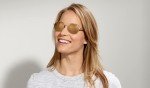 Revo Riley Gold Frame Sunglasses with Champagne Lens
