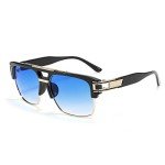 Dollger Retro Aviator Square Sunglasses for Men