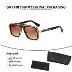 Trendy Retro 70s Square Metal Sunglasses