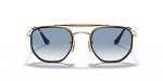 Ray-Ban Marshal II Hexagonal Sunglasses, Gold/Blue