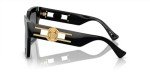 Versace Black Frame Sunglasses with Dark Grey Lenses