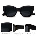SOJOS Vintage Cateye Sunglasses with UV400 Protection