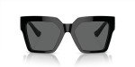 Versace Black Frame Sunglasses with Dark Grey Lenses