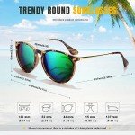 Trendy Polarized Round Mirrored Sunglasses for All