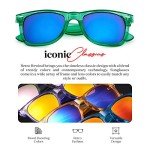 Colorful 80s Neon Mirrored Sunglasses for Everyone