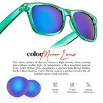 Colorful 80s Neon Mirrored Sunglasses for Everyone