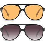 Retro Aviator Sunglasses for Men and Women