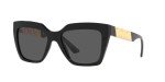 Versace Women's Black Sunglasses with Dark Grey Lenses