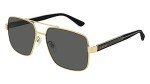 Gucci Gold-Black Rectangular Sunglasses GG0529S-001