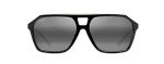 Maui Jim Men's Polarized Aviator Sunglasses - Black