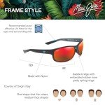 Maui Jim Kaiwi Channel Polarized Sunglasses - Burgundy
