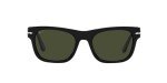 Persol PO3269S Black/Green Square Sunglasses, 52mm