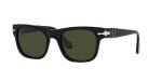 Persol PO3269S Black/Green Square Sunglasses, 52mm